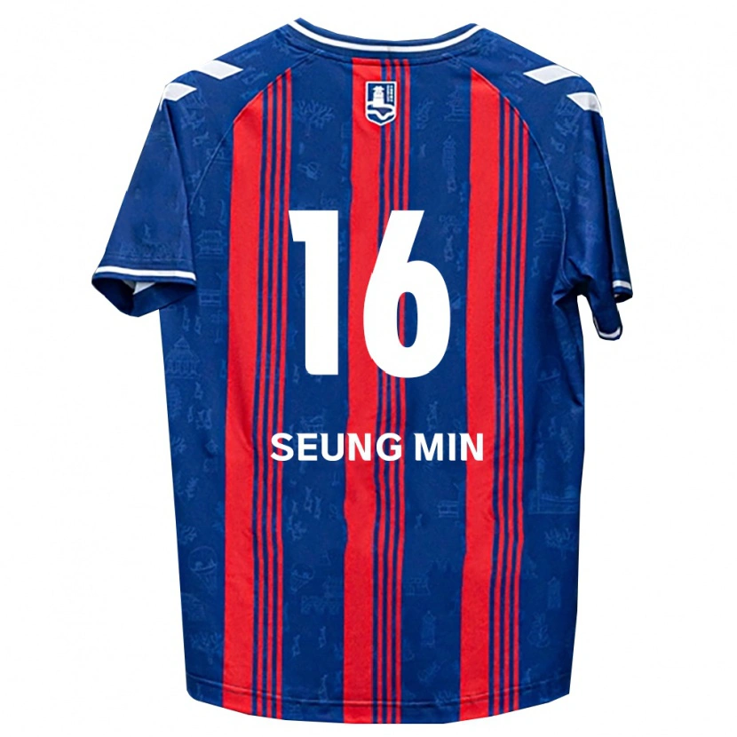 DanxenメンズSeung-Min Hwang#16青赤白ホームシャツ2026/27ジャージーユニフォーム