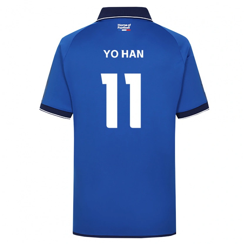 DanxenメンズYo-Han Jang#11ロイヤルブルー白赤ホームシャツ2026/27ジャージーユニフォーム