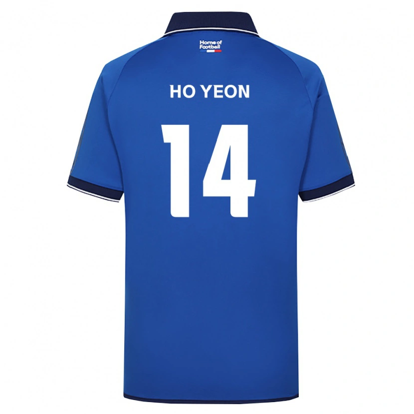 DanxenメンズHo-Yeon Jung#14ロイヤルブルー白赤ホームシャツ2026/27ジャージーユニフォーム
