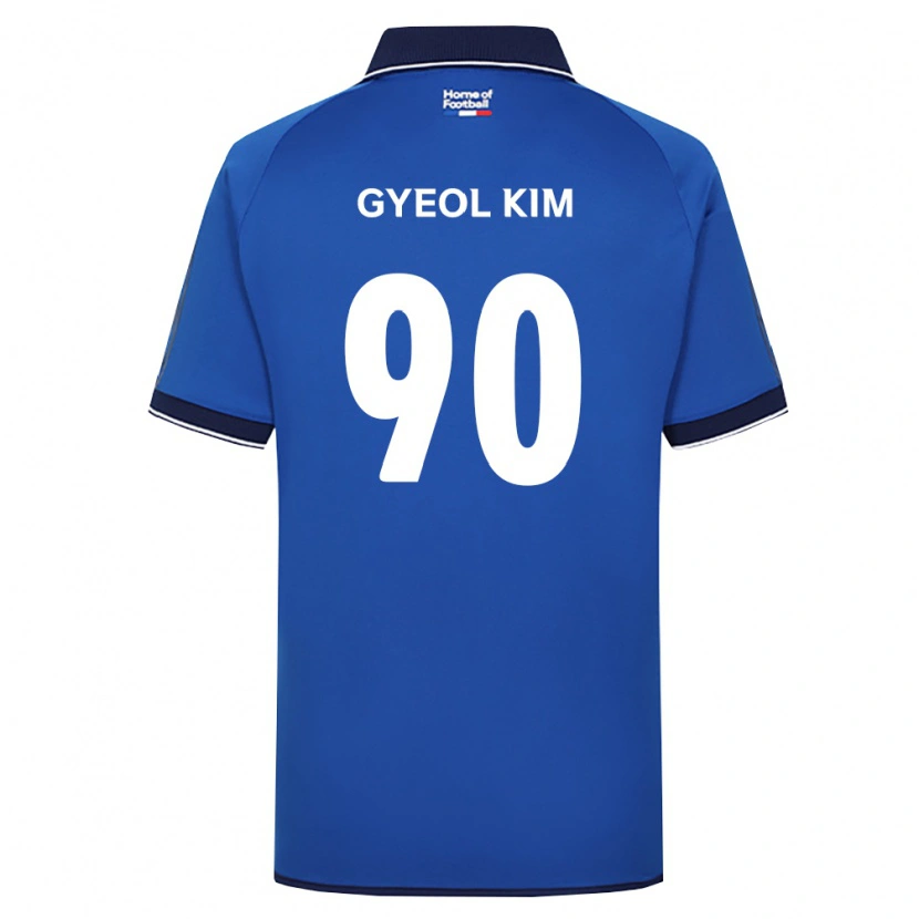DanxenメンズGyeol Kim#90ロイヤルブルー白赤ホームシャツ2026/27ジャージーユニフォーム