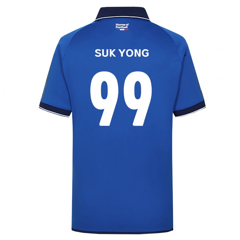DanxenメンズSuk-Yong Son#99ロイヤルブルー白赤ホームシャツ2026/27ジャージーユニフォーム