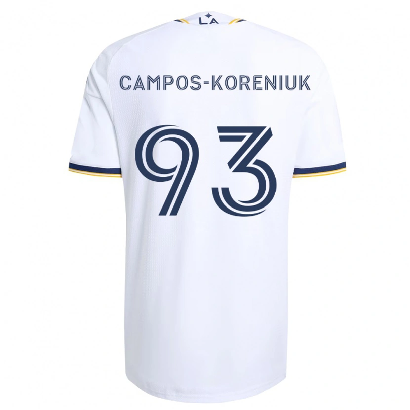 DanxenメンズK Campos-Koreniuk#93青黄白ホームシャツ2026/27ジャージーユニフォーム