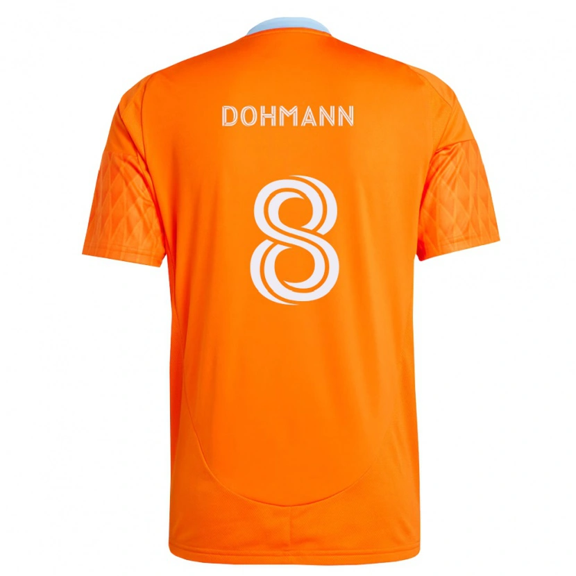 DanxenメンズDohmann#8オレンジ白ホームシャツ2026/27ジャージーユニフォーム