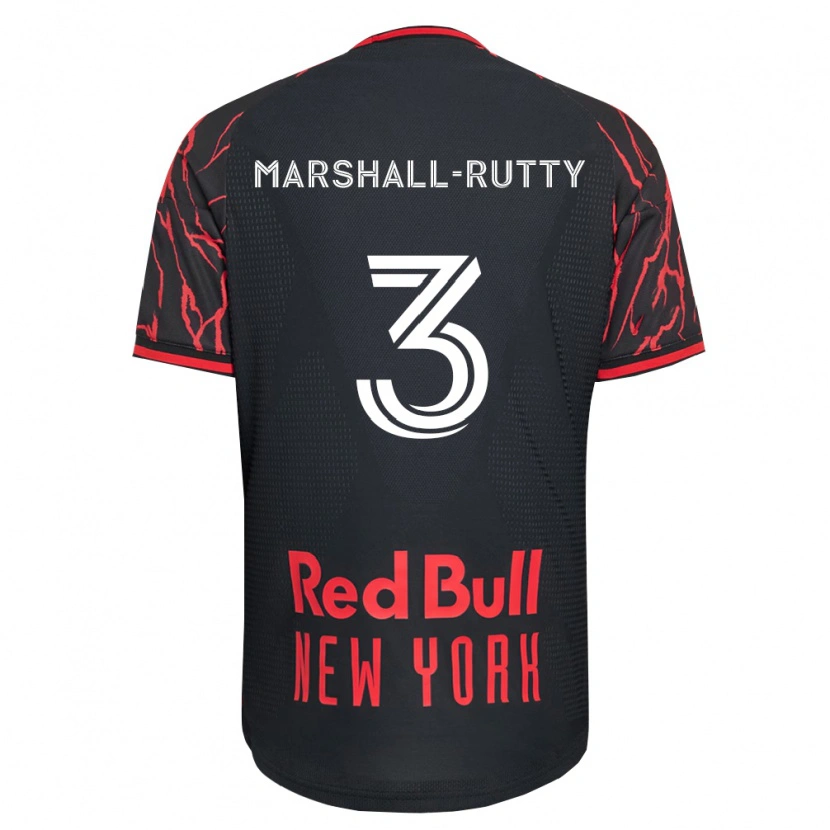 DanxenメンズJahkeele Marshall-Rutty#3赤黒白ホームシャツ2026/27ジャージーユニフォーム