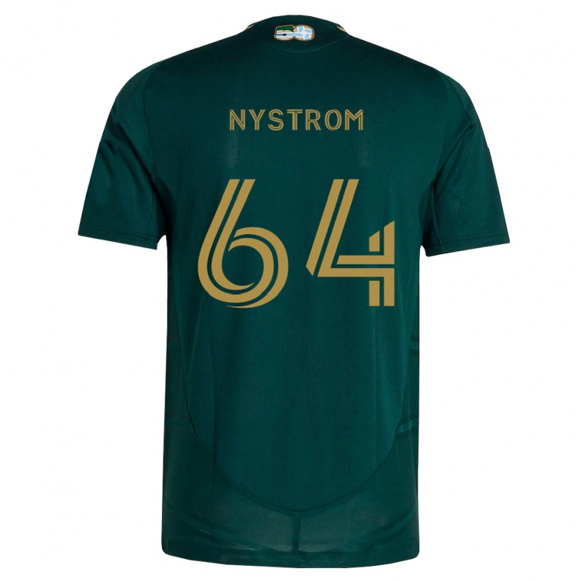 DanxenメンズAugust Nystrom#64濃緑茶ホームシャツ2026/27ジャージーユニフォーム