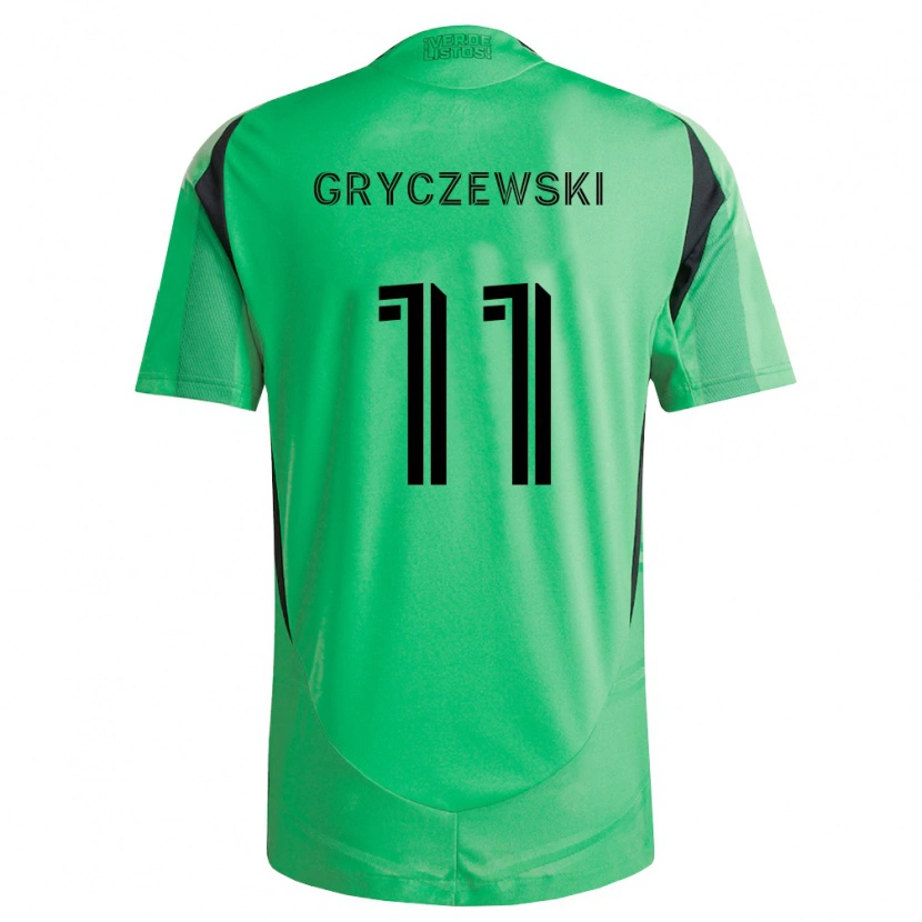 DanxenメンズPatrick Gryczewski#11エメラルド黒ホームシャツ2026/27ジャージーユニフォーム
