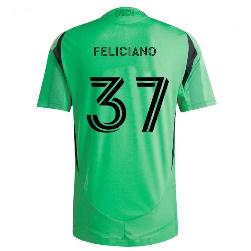 DanxenメンズErick Feliciano#37エメラルド黒ホームシャツ2026/27ジャージーユニフォーム