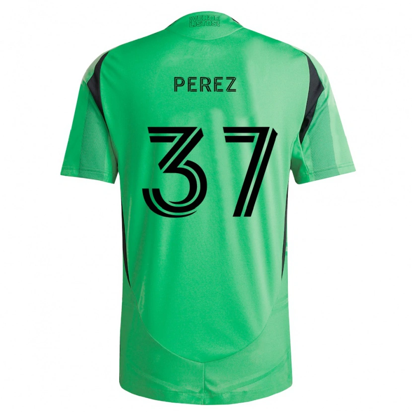 DanxenメンズDamion Perez#37エメラルド黒ホームシャツ2026/27ジャージーユニフォーム