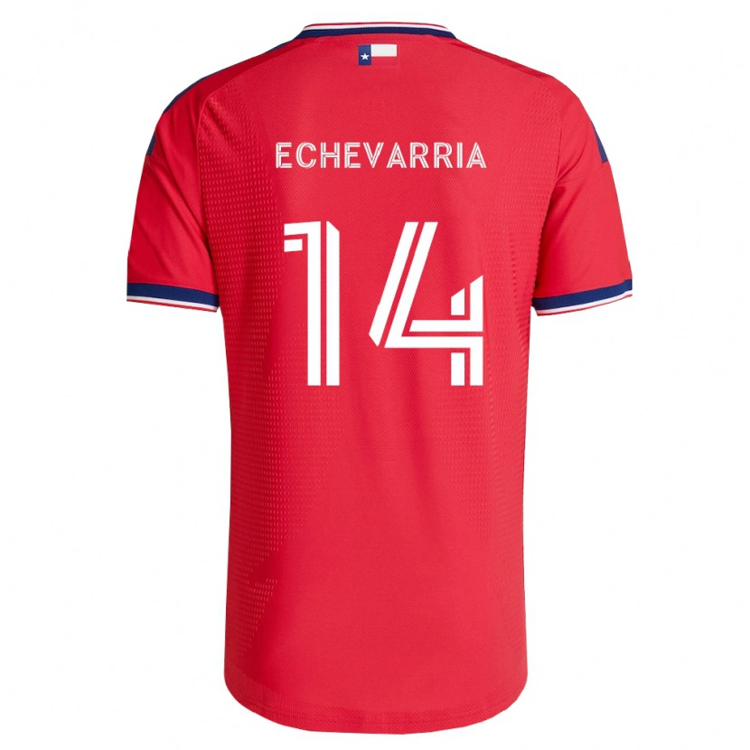 DanxenメンズDiego Echevarria#14赤青白ホームシャツ2026/27ジャージーユニフォーム