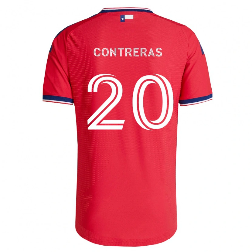 DanxenメンズJaidyn Contreras#20赤青白ホームシャツ2026/27ジャージーユニフォーム