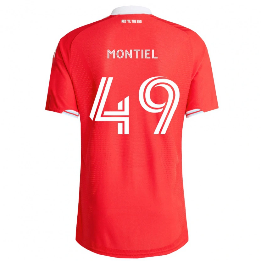 DanxenメンズJhonier Montiel#49赤濃青白ホームシャツ2026/27ジャージーユニフォーム