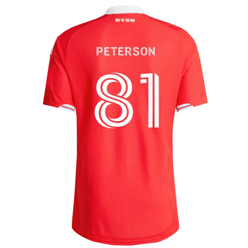 DanxenメンズLukas Peterson#81赤濃青白ホームシャツ2026/27ジャージーユニフォーム