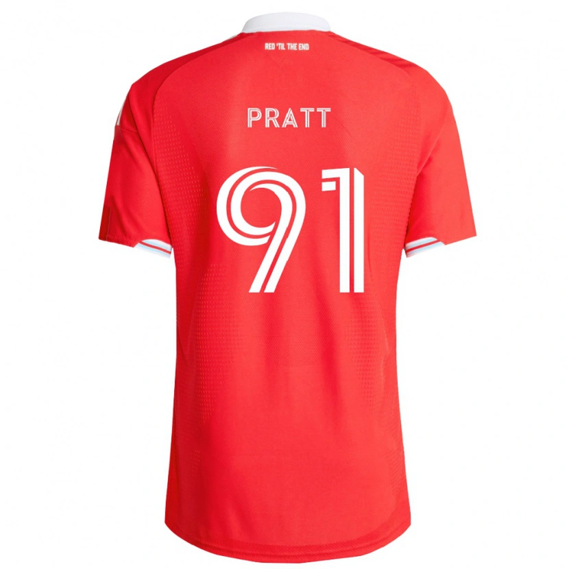 DanxenメンズOwen Pratt#91赤濃青白ホームシャツ2026/27ジャージーユニフォーム