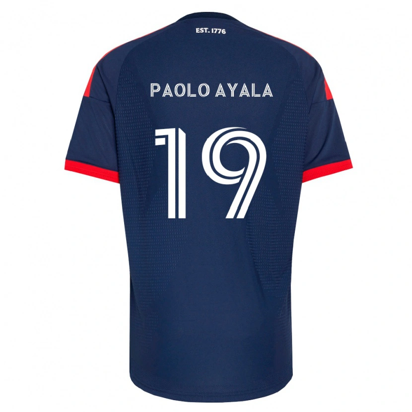 DanxenメンズPaolo Ayala#19ロイヤルブルー赤白ホームシャツ2026/27ジャージーユニフォーム