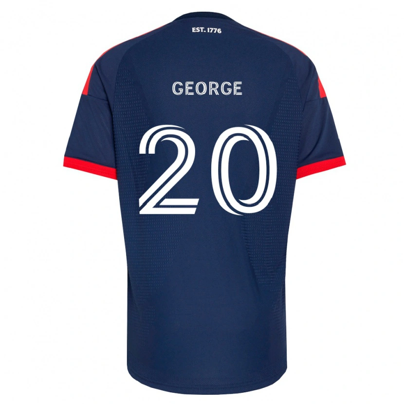 DanxenメンズSharod George#20ロイヤルブルー赤白ホームシャツ2026/27ジャージーユニフォーム