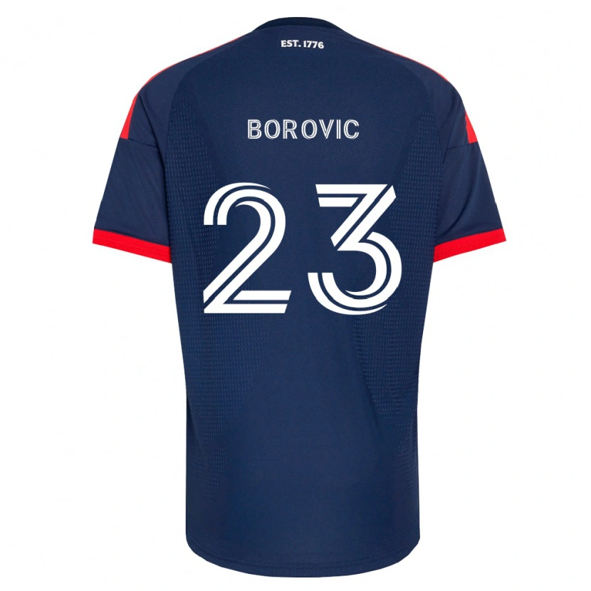 DanxenメンズLuka Borovic#23ロイヤルブルー赤白ホームシャツ2026/27ジャージーユニフォーム
