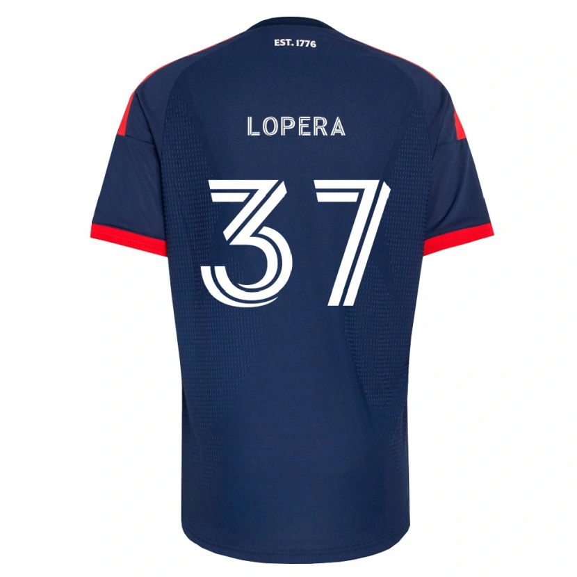 DanxenメンズSteban Lopera#37ロイヤルブルー赤白ホームシャツ2026/27ジャージーユニフォーム