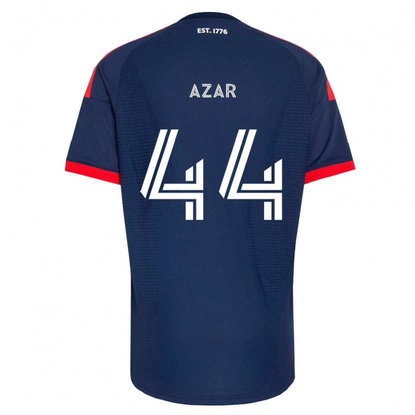 DanxenメンズLogan Azar#44ロイヤルブルー赤白ホームシャツ2026/27ジャージーユニフォーム