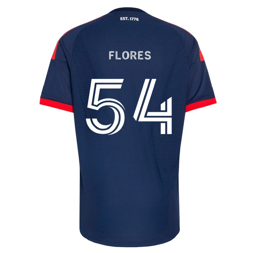 DanxenメンズEdwin Flores#54ロイヤルブルー赤白ホームシャツ2026/27ジャージーユニフォーム