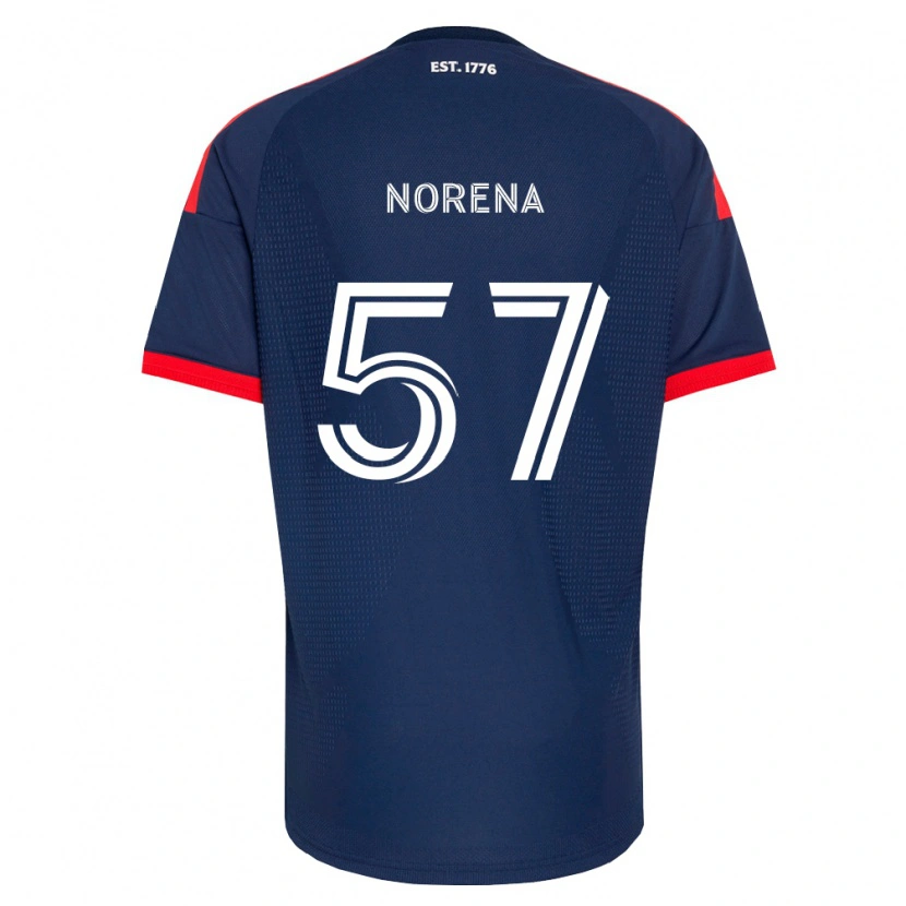DanxenメンズBryan Norena#57ロイヤルブルー赤白ホームシャツ2026/27ジャージーユニフォーム