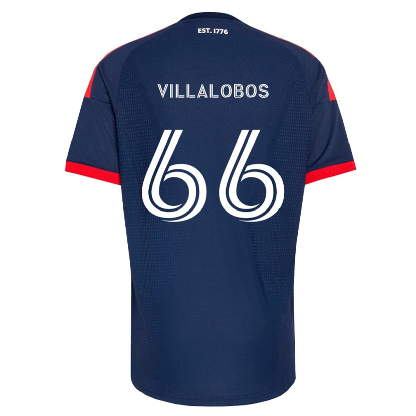 DanxenメンズIvan Villalobos#66ロイヤルブルー赤白ホームシャツ2026/27ジャージーユニフォーム