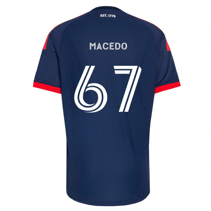 DanxenメンズJosh Macedo#67ロイヤルブルー赤白ホームシャツ2026/27ジャージーユニフォーム