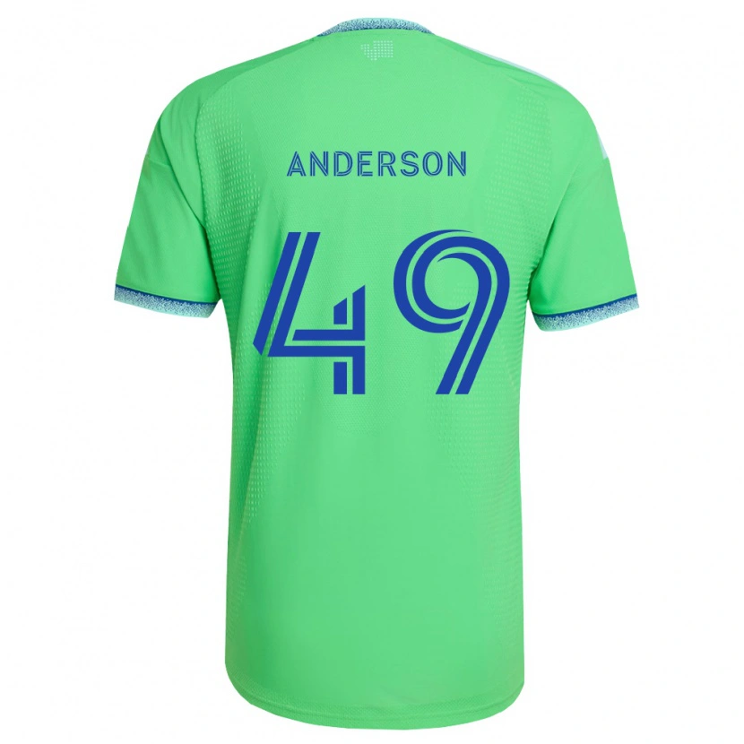 DanxenメンズHunter Anderson#49緑薄青ホームシャツ2026/27ジャージーユニフォーム