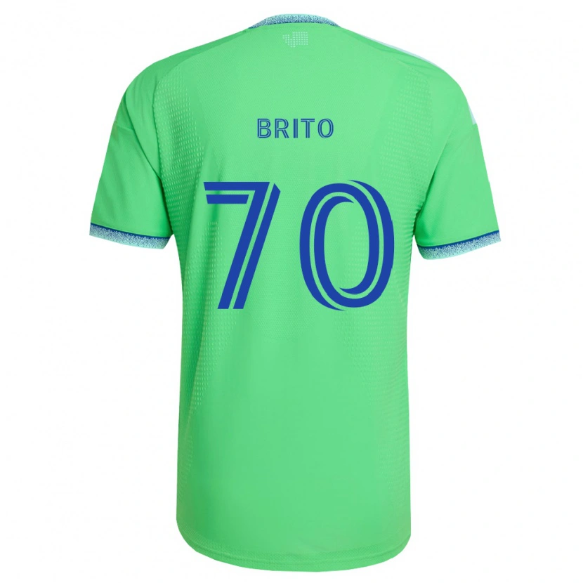 DanxenメンズKelvin-Luis Brito#70緑薄青ホームシャツ2026/27ジャージーユニフォーム