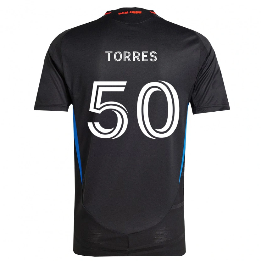 DanxenメンズJorge Torres#50青白黒ホームシャツ2026/27ジャージーユニフォーム