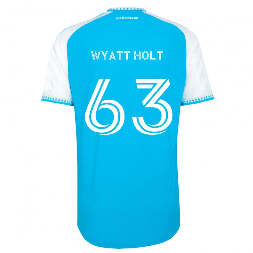 DanxenメンズWyatt Holt#63空色白黒ホームシャツ2026/27ジャージーユニフォーム