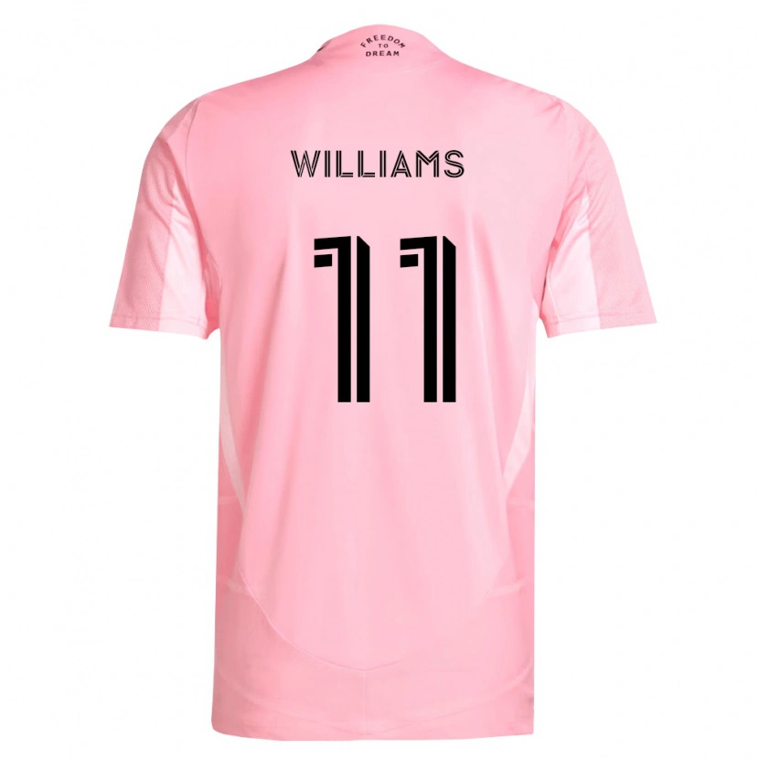 DanxenメンズChaz Williams#11ピンク黒ホームシャツ2026/27ジャージーユニフォーム