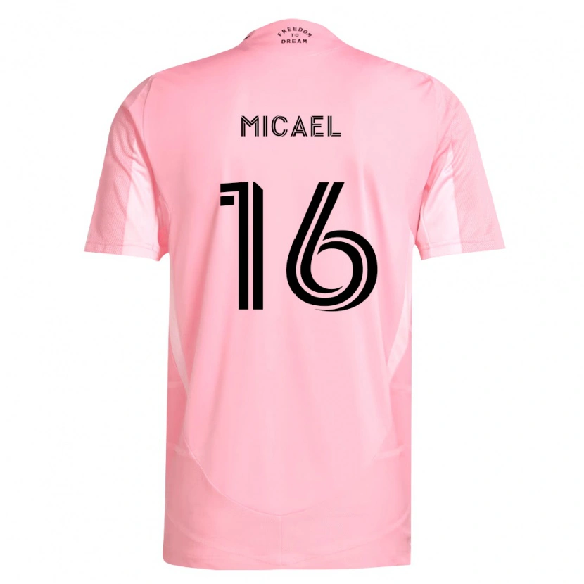 DanxenメンズMicael#16ピンク黒ホームシャツ2026/27ジャージーユニフォーム