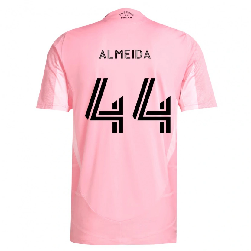 DanxenメンズNicholas Almeida#44ピンク黒ホームシャツ2026/27ジャージーユニフォーム
