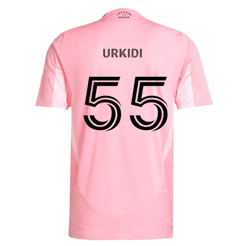DanxenメンズIan Urkidi#55ピンク黒ホームシャツ2026/27ジャージーユニフォーム