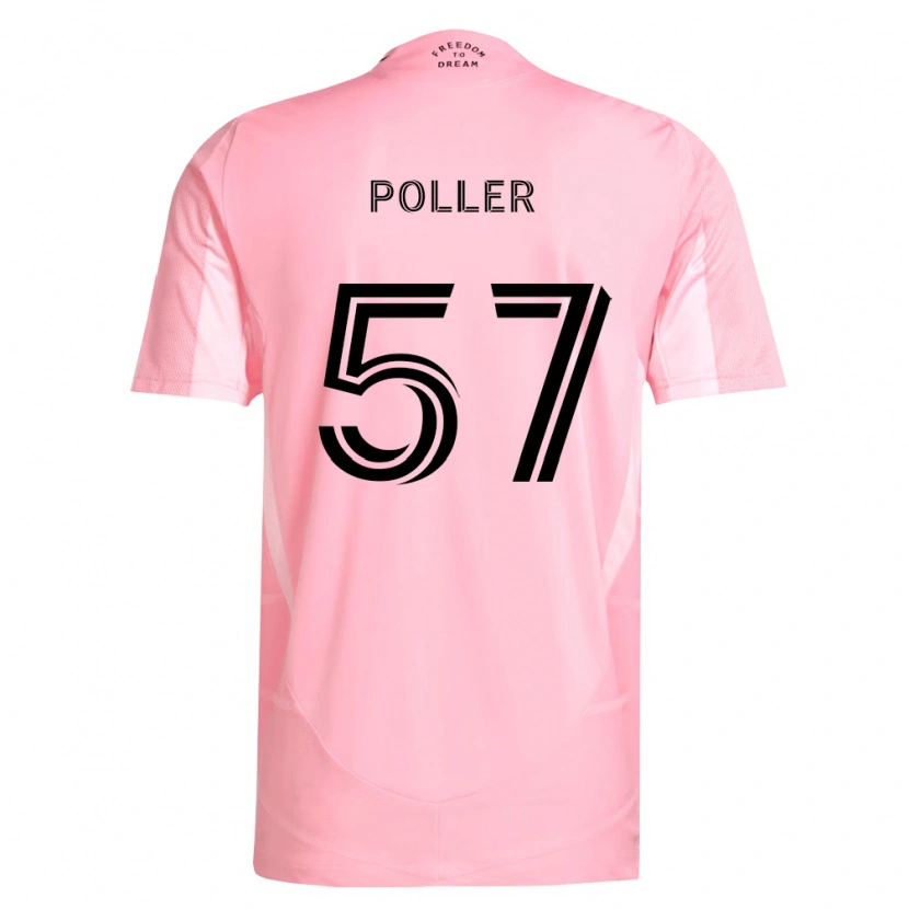 DanxenメンズSebastian Poller#57ピンク黒ホームシャツ2026/27ジャージーユニフォーム
