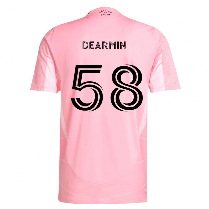 DanxenメンズNash Dearmin#58ピンク黒ホームシャツ2026/27ジャージーユニフォーム