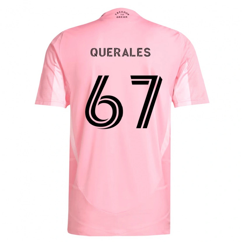 DanxenメンズArturo Querales#67ピンク黒ホームシャツ2026/27ジャージーユニフォーム