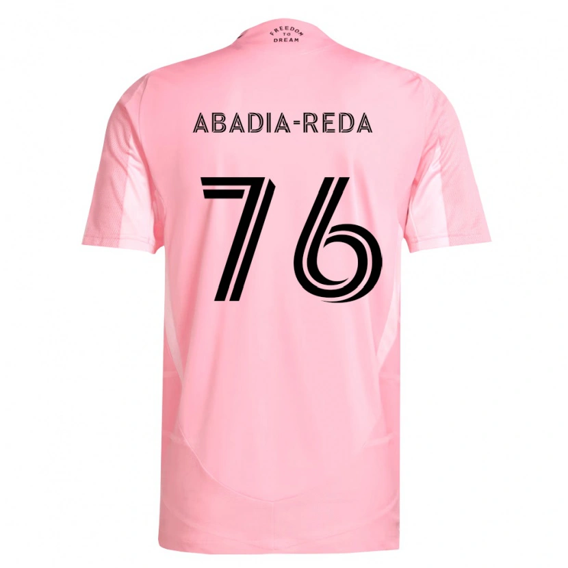 DanxenメンズEzequiel Abadia-Reda#76ピンク黒ホームシャツ2026/27ジャージーユニフォーム