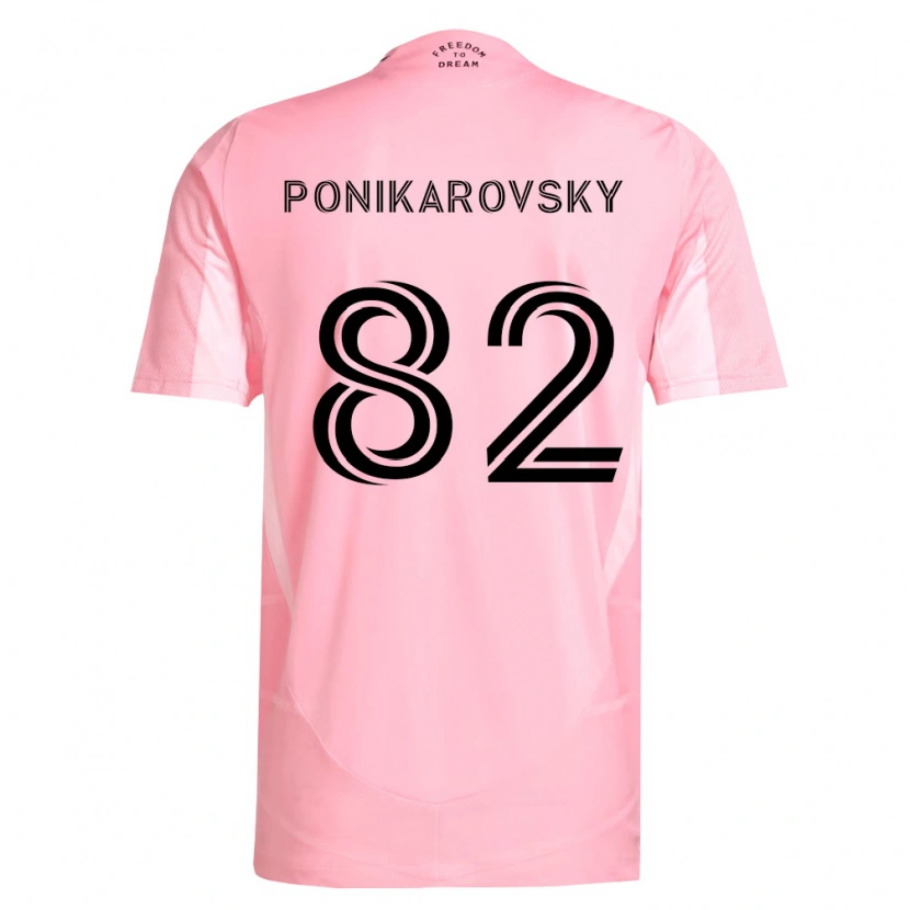 DanxenメンズMax Ponikarovsky#82ピンク黒ホームシャツ2026/27ジャージーユニフォーム