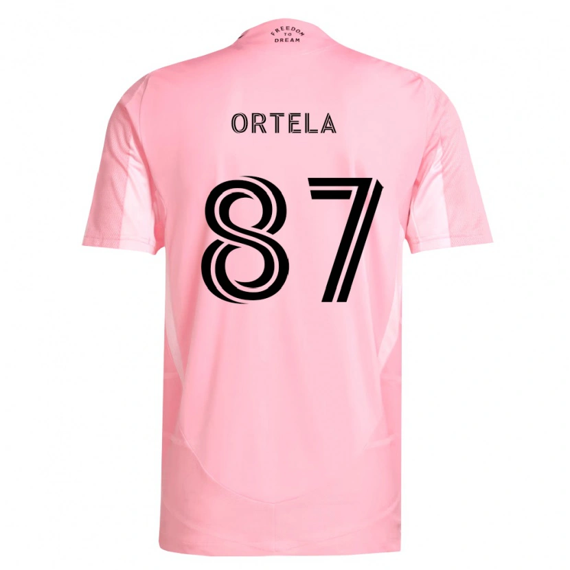 DanxenメンズJerremy Ortela#87ピンク黒ホームシャツ2026/27ジャージーユニフォーム