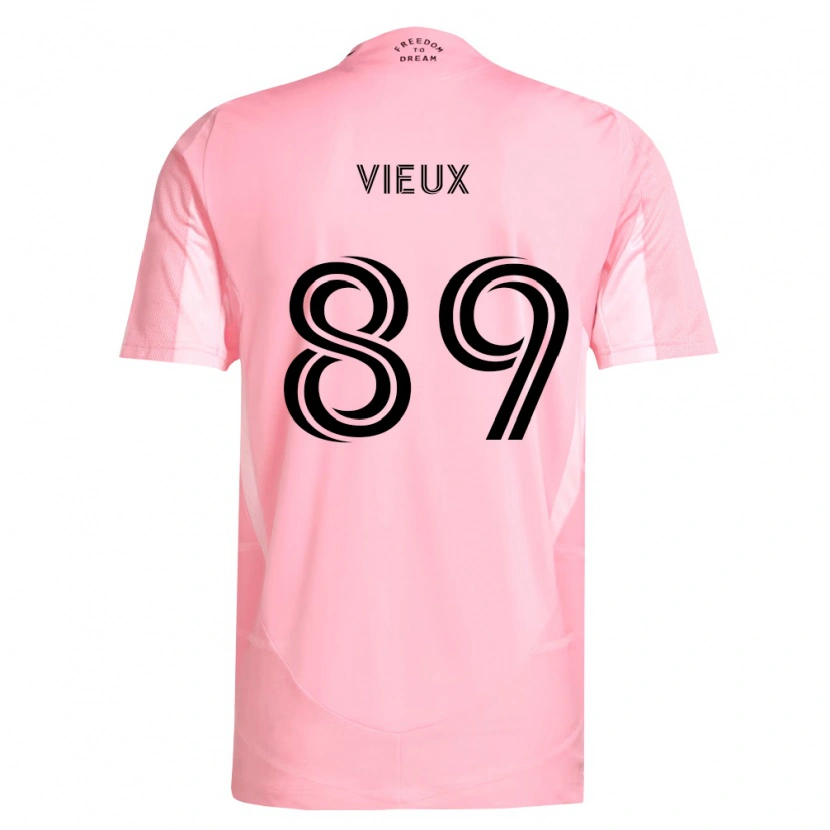 DanxenメンズMatthias Vieux#89ピンク黒ホームシャツ2026/27ジャージーユニフォーム