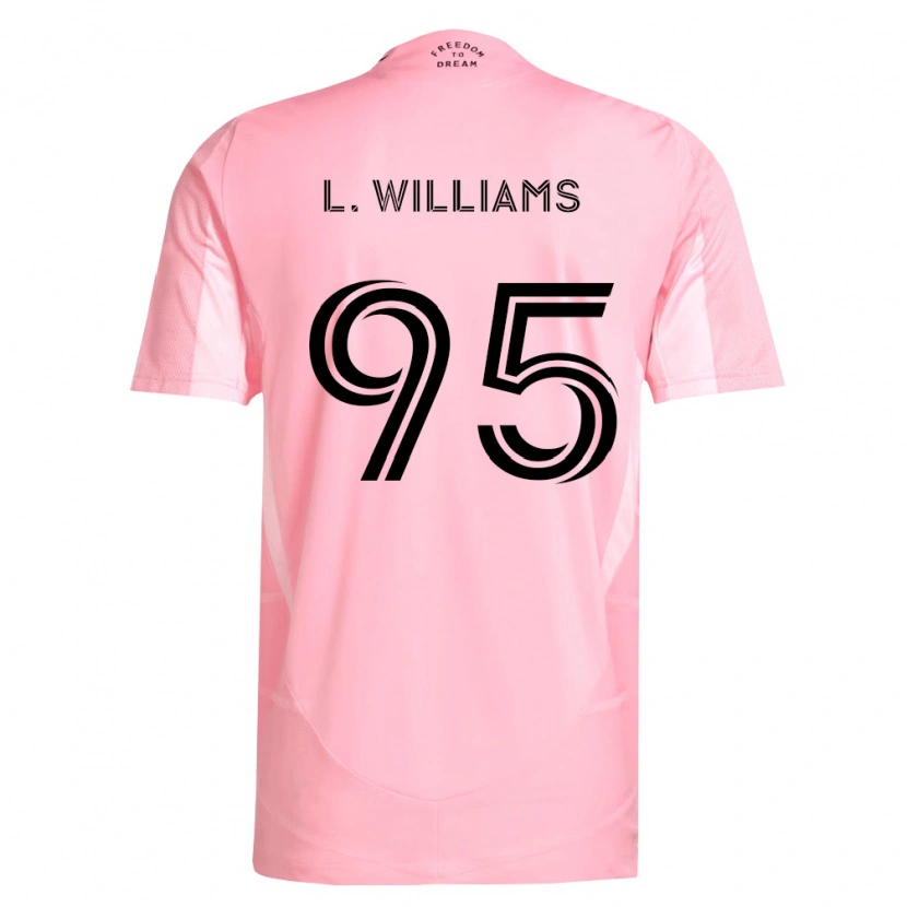 DanxenメンズLevi Williams#95ピンク黒ホームシャツ2026/27ジャージーユニフォーム