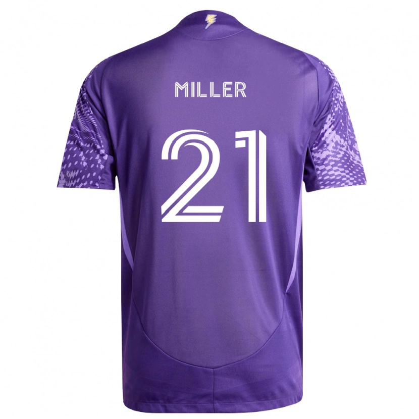 DanxenメンズNolan Miller#21紫白ホームシャツ2026/27ジャージーユニフォーム