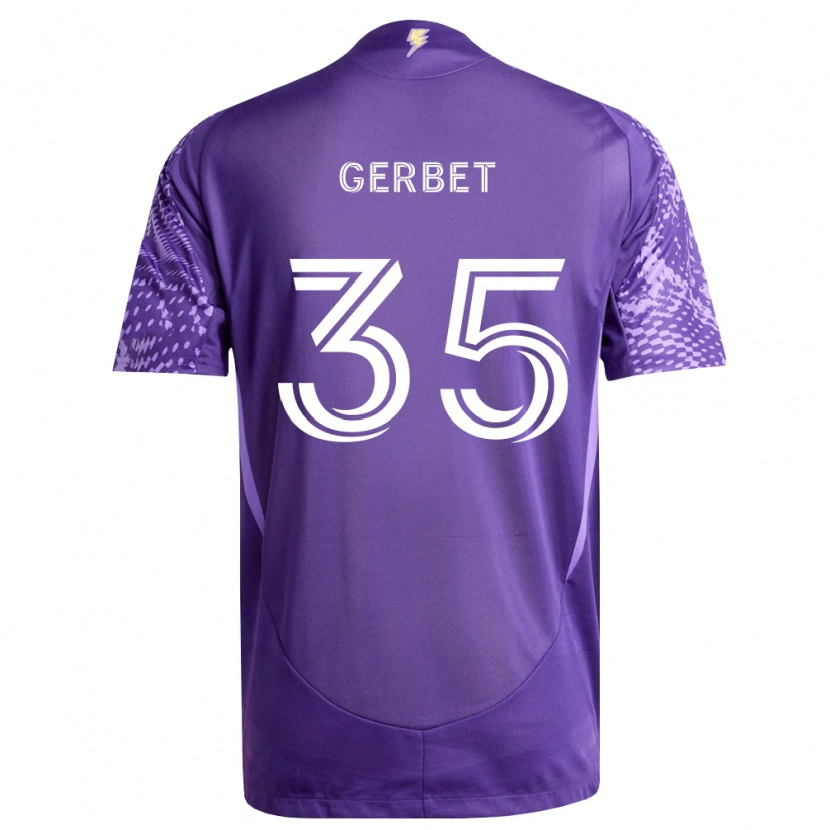 DanxenメンズJoran Gerbet#35紫白ホームシャツ2026/27ジャージーユニフォーム