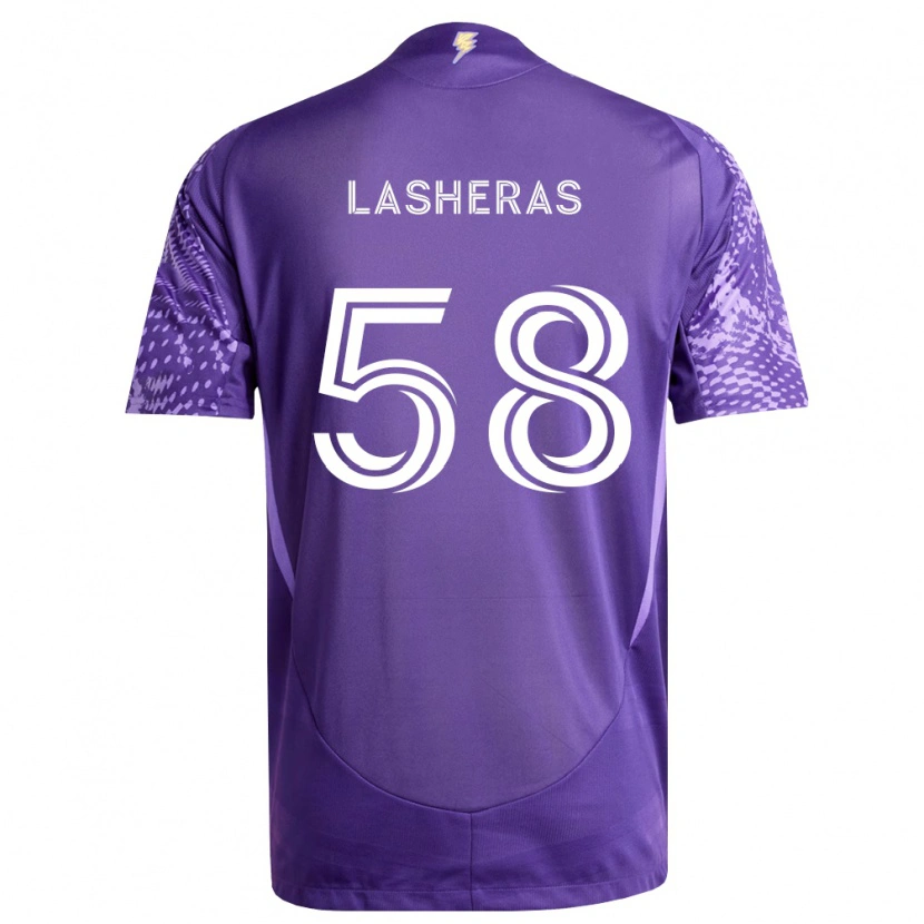 DanxenメンズNicolas Lasheras#58紫白ホームシャツ2026/27ジャージーユニフォーム