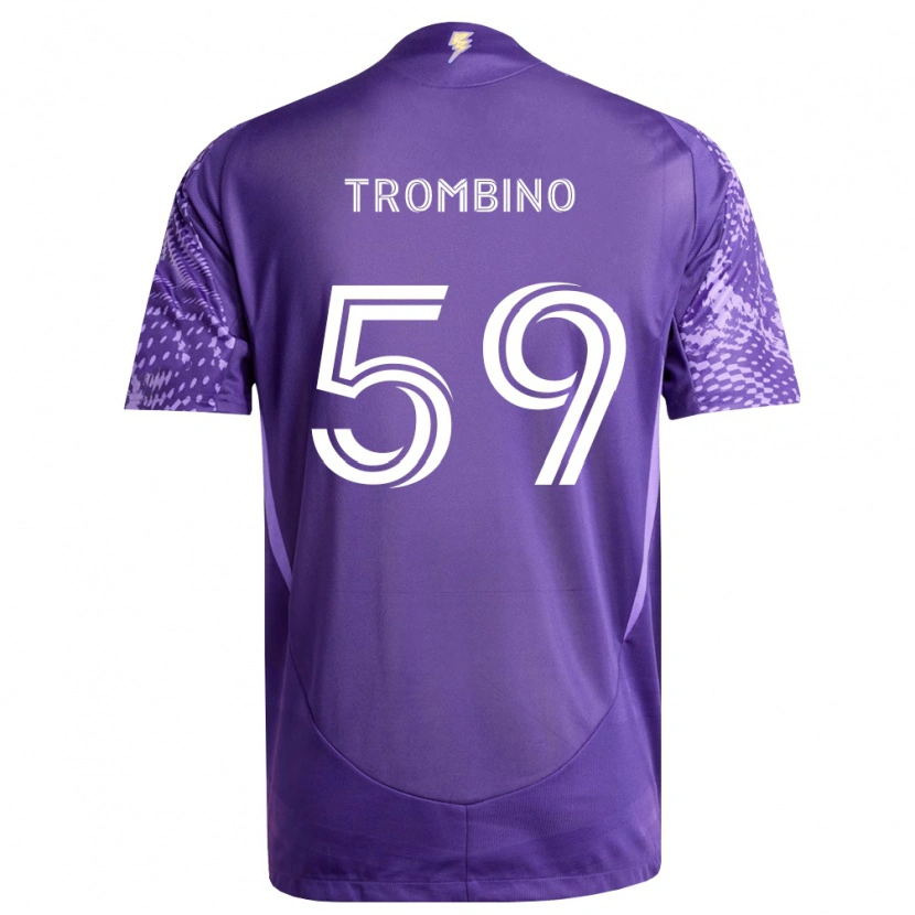 DanxenメンズCaleb Trombino#59紫白ホームシャツ2026/27ジャージーユニフォーム