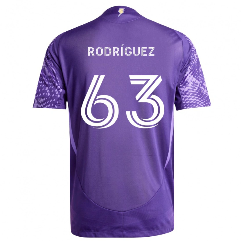 DanxenメンズZinédine Rodríguez#63紫白ホームシャツ2026/27ジャージーユニフォーム