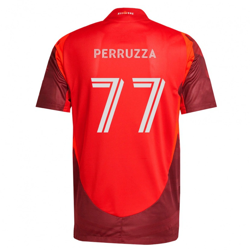 DanxenメンズJordan Perruzza#77バーガンディ赤ホームシャツ2026/27ジャージーユニフォーム