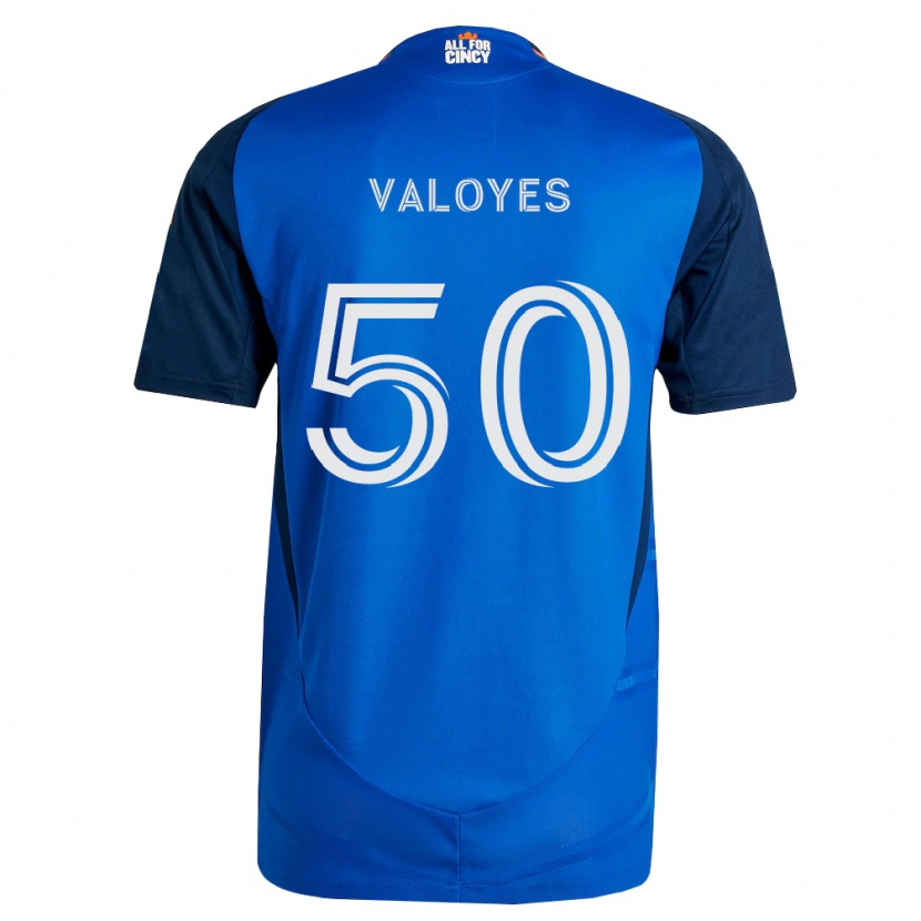 DanxenメンズYeiner Valoyes#50ロイヤルブルーオレンジホームシャツ2026/27ジャージーユニフォーム