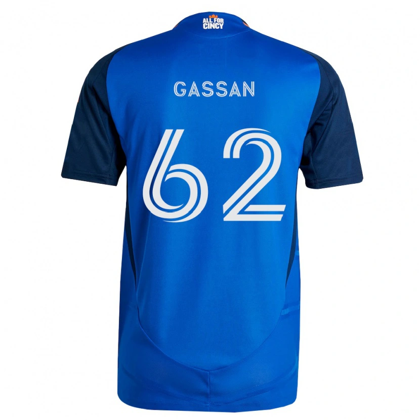 DanxenメンズNoah Gassan#62ロイヤルブルーオレンジホームシャツ2026/27ジャージーユニフォーム